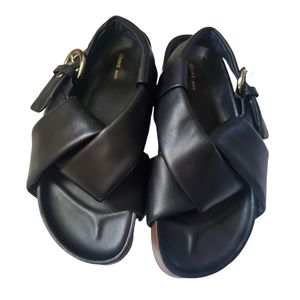 Women's Celine Leather Slide Sandals by Phoebe Philo Size 38/ 7.5